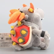uiuoutoy Baby Dry Bones Bowser JR Gray Koopa 7'' Plush Toy
