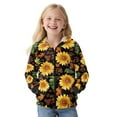 thumbnail image 4 of Xoenoiee Sunflower Dog Paw Maple Leaves Print Zip Up Hoodies for Boys Girls Thanksgiving Fleece Jacket Sweatshirts Long Sleeve Hoody Tunic with Pocket, 6-7 Years, 4 of 7