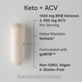 thumbnail image 2 of Sports Research® Keto Plus ACV Capsules - Diet Support with 500mg of Apple Cider Vinegar & 1500mg goBHB® Exogenous Ketones - Gluten Free & Keto Certified - 120 Veggie Capsules, 2 of 5