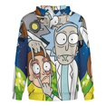 thumbnail image 5 of Rick And Morty Jacket Casual Oversized Hoodie Stylish Zipper Hooded Sweatshirt Warm Loose Outerwear 4XL, 5 of 8