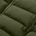 thumbnail image 6 of IROINNID Men's Long Sleeve Puffer Short Hooded Coat Solid Color Leisure Sports Fleece Jacket Detachable Hood Pocket Tops Cotton Coat Windproof And Cold Warm Padded Jacket, 6 of 6