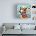 thumbnail image 2 of Canvas Wall Art - Ray Heere 'Art Dog 10' Wall Art for Living Room, Bedroom, or Office Décor by Trademark Fine Art - 14 x 14 Inches, 2 of 4