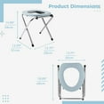 thumbnail image 5 of Portable Toilet Seat, Collapsible Commode with Waste Bags, Compact Toilet for Indoor Outdoor Camping Fishing Driving Hiking, 5 of 5