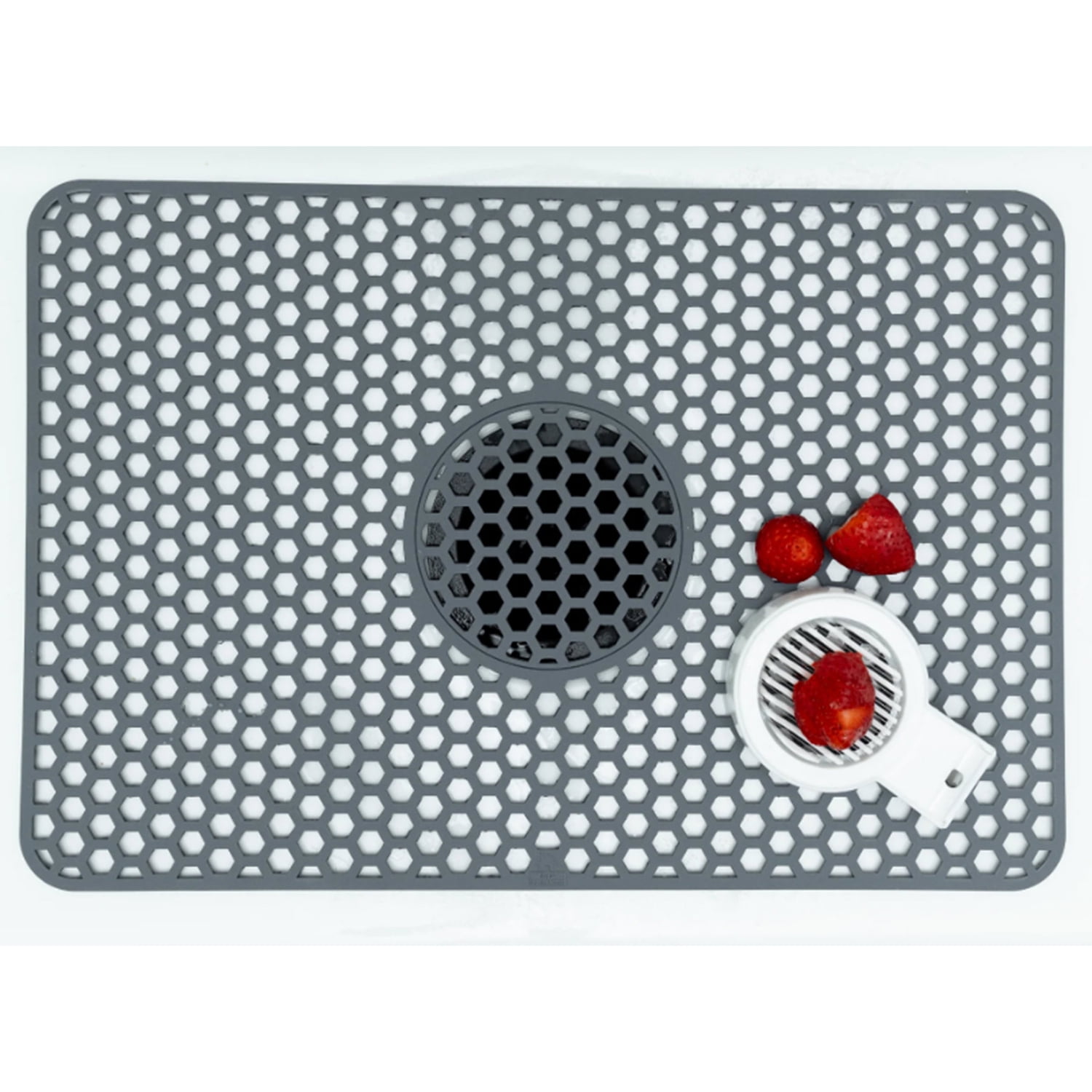 Better Houseware Silicone Sink Mat, Gray (Small), 61485