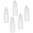 Tersarium 5Pcs 10ml Empty Plastic Squeezable Dropper Bottles Eye Liquid