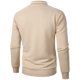 thumbnail image 4 of pstuiky manga larga de hombre, Chaqueta de manga larga con cuello alto y cremallera de color liso para hombre Tops de hombre xl, 4 of 4