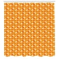 thumbnail image 3 of Ambesonne Burnt Orange Shower Curtain, Foliage Nature Theme, 69"Wx84"L, Burnt Orange Orange, 3 of 3