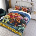 thumbnail image 3 of Fraggle Rock Conjunto de sábanas temático, trío de piezas, cómodo y amigable con la piel, diseño único, regalo de decoración para el hogar para familiares, amigos y fans,140cm *210cm, 3 of 6