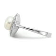thumbnail image 4 of Sterling Silver CZ White FW Cultured Pearl Ring, 4 of 5