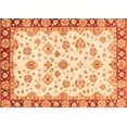 thumbnail image 1 of Ahgly Company Indoor Rectangle Abstract Orange Modern Area Rugs, 2' x 5', 1 of 4