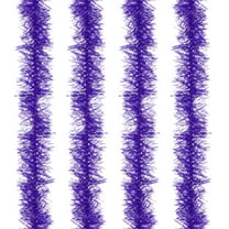 Uxcell 5Ft Feather Boa, 4 Pcs Artificial Fluffy Feather Boas Party Decorations for DIY Crafts, Wedding Costume, Christmas, Concert, Halloween, Home Decor, Dark Purple