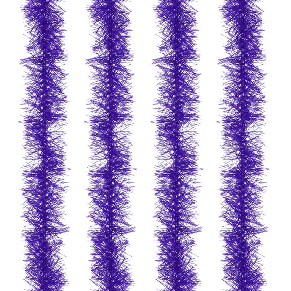 Uxcell 5Ft Feather Boa, 4 Pcs Artificial Fluffy Feather Boas Party Decorations for DIY Crafts, Wedding Costume, Christmas, Concert, Halloween, Home Decor, Dark Purple