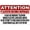Warning Sign 2, variant on Attention Fire Regulations Require Area to Be Kept Clear Aluminum Tin Warning Sign 12 x 8 Inches - for Home, Outdoor Garden, Indoor Outdoor Building, Fire Safety Alert