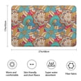 thumbnail image 3 of Multicolor Ethnic Floral Pattern Bathroom Rugs Mat,Non Slip Microfiber Bathroom Rug,Rubber Backing,Soft Bathroom Mats for Bathroom Floor,Tub and Shower,17x27in(43x68cm), 3 of 5