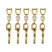 UNAHTINR 5Pieces/set Bracelet Extender Clasp Fold Over Necklace Extenders 3 Color