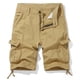 thumbnail image 3 of Ceisia Gift Men's All-Season Work Shorts - Fashion Solid Color Multi-Pocket Outdoor Sports Cuffed Hem Casual Shorts, 3 of 6
