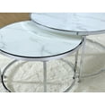 Steve Silver Rayne Faux Marble Nesting Coffee Tables - Walmart.com