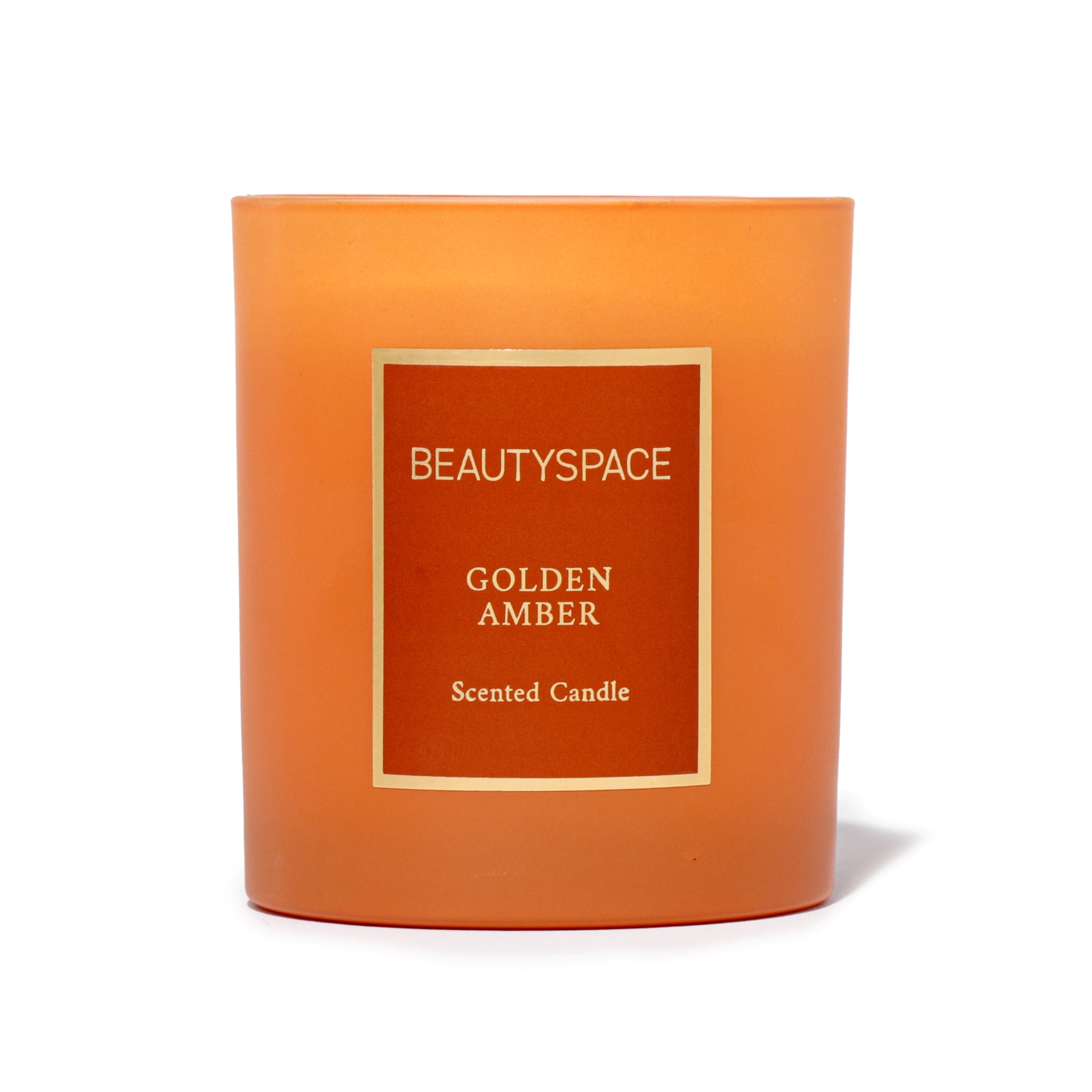 BEAUTYSPACE Golden Amber Holiday Candle Gift, 200g