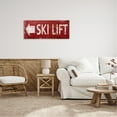 thumbnail image 2 of Stupell Industries Ski Lift Arrow Pointing Left Sports Painting Gallery Wrapped Canvas Print Wall Art, 40 x 17, 2 of 7