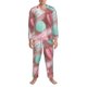 thumbnail image 3 of Balery Pastel Macarons Delight Pijama para Hombre de Dos Piezas con Manga Larga, Conjunto de Dormir y Descanso Suave con Bolsillos-Large, 3 of 7