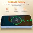 thumbnail image 6 of YAHHU 6.26 Inch Unlocked Smartphone for Android 8.1 4GB RAM 64GB ROM 8MP Front 16MP Rear High Resolution Camera Quad Core 5800mAh Battery Cell Phone for School Work Daily Use Blue (15.9 cm), 6 of 9