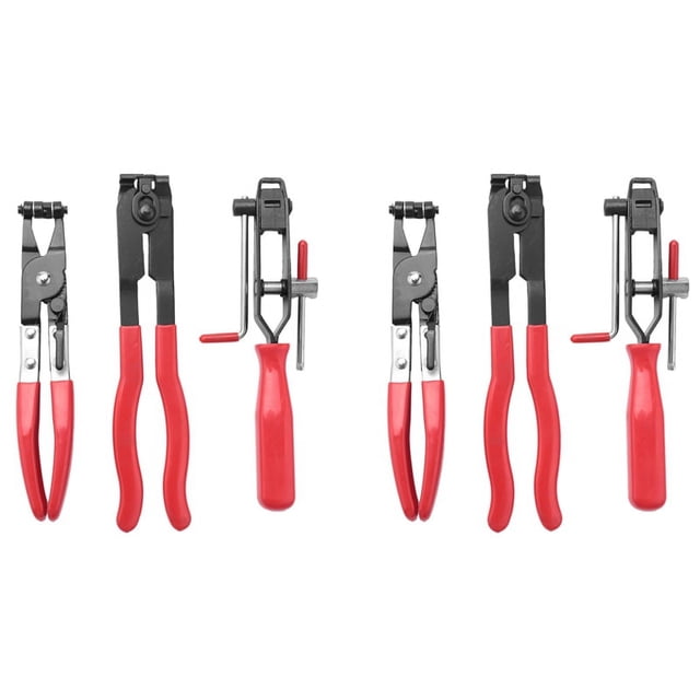 6Pcs Cv Joint Boot Clamp Pliers Car Banding Hand Tool Kit Set for Use Multifunctional with Coolant Hose Fuel Hose