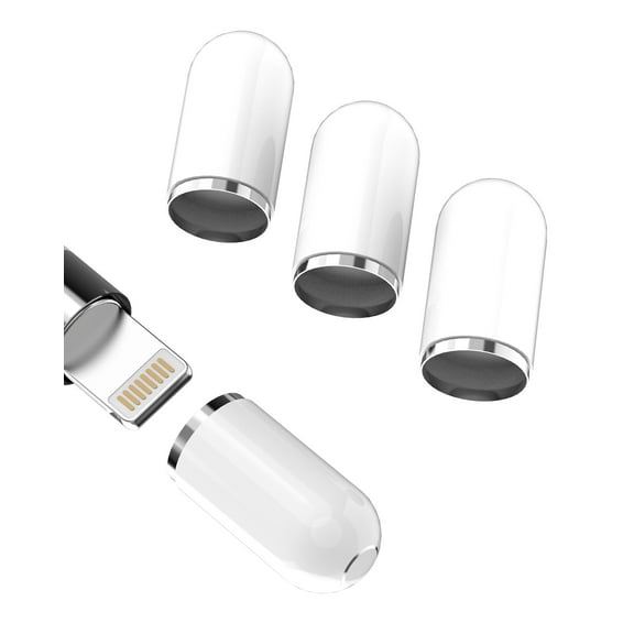 for Apple Pencil 1st Generation Cap(4Pack)First 2nd Gen Pen Magnetic Replacement Caps Accessories Stylus iPencil Adapter for iPad 10th