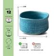 thumbnail image 2 of AprikaLife Traditional Japanese Matcha Tea Bowl Handmade Ceramic Tea Ceremony Cup Blue Matte Glaze, 2 of 8