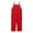 Red, variant on Kids Girls Casual Summer Outfits with Pockets Spaghetti Strap Sleeveless Loose Girls Rompers 4-5 Years