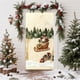 thumbnail image 1 of Cubrepuertas bordado estereoscópicamente, cortina navideña para puerta, decoración festiva de pared, decoración para fiestas navideñas, fácil instalación, diseño plegable, tela de algodón,, 1 of 6