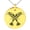 Gold, variant on Tioneer Stainless Steel Huginn & Muninn Odin's Twin Ravens Engraved Small Medallion Circle Charm Pendant Necklace