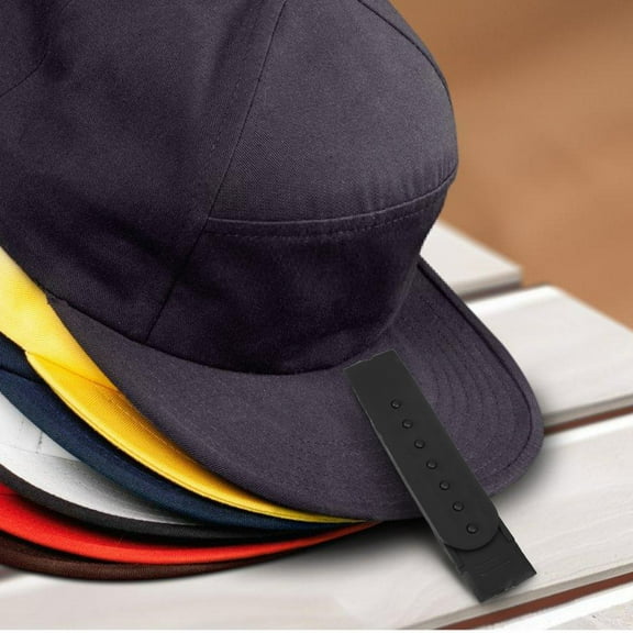 KAJNBN 12Pcs Black Plastic Snapback Buckle Strap For Hat Repair And 3.14X0.79X0.08in