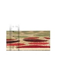 thumbnail image 5 of Unique Loom Outdoor Modern Collection Area Rug - Spark (8' x 11' 4" Rectangle Beige/Burgundy), 5 of 7