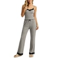 thumbnail image 3 of Harpily 2 Piece Pajama Set For Women Tank Top and Full Length Pants Fashion with Spaghetti Strap Soft Skin Friendly Indoor L, 3 of 5