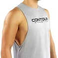 thumbnail image 4 of Contour Athletics Bodybuilding Tank Tops for Men, Stringer Muscle Fitness Tee for Gym Workout (Gray), 4 of 4