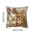 thumbnail image 3 of Spring Cute Pet Patterns Cushion Cover Soft Throw Pillow Cover For Sofa And Chair Ideal Choice For Spring Easter Sofa And Bedroom Decoration, 3 of 6
