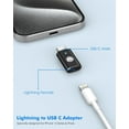 thumbnail image 2 of KOMI Lightning Female to USB C Male Adapter, 2 Pack USB-C Male to Lightning Female Adapter for iPhone 15/15 Pro/15 Pro Max/15 Plus, iPad Pro/Air, Support Fast Charging/Data Transfer, Not for Audio/OTG, 2 of 10