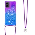 thumbnail image 3 of Funda para Motorola MOTO G 5G 2024 Brillantina Líquida Divertida Reluciente y con Cristales en Movimiento Cuerpo Cruzado con Cordón Ajustable, 3 of 5