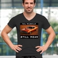 thumbnail image 4 of 70s American Muscle Car Men's V-Neck T-shirt Vintage Classic Retro V8 Beast, 4 of 7