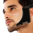 thumbnail image 4 of black  Men Beard Styling Template Stencil Beard Comb for Men Lightweight and Flexible Fits All-In-One Tool Beard Shaping Tool, 4 of 5