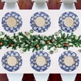 thumbnail image 7 of Ryvnso Daisy Flowers and Leaves Round Plate Mats Dining Table Placemat 1 Piece for Holiday Decoration, 7 of 7