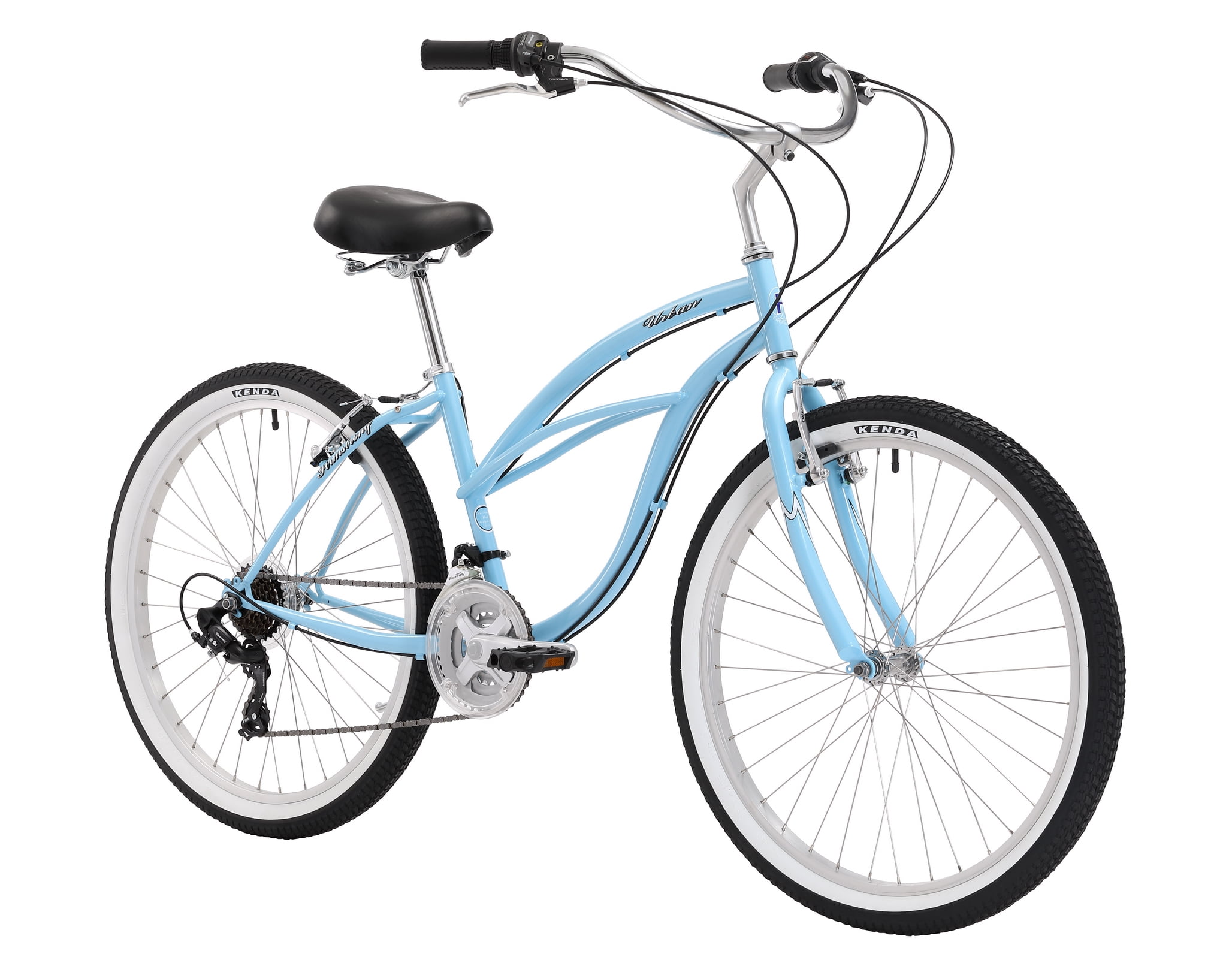 26 Firmstrong Urban Lady 21 Speed Women s Beach Cruiser Bike Mint Green Walmart