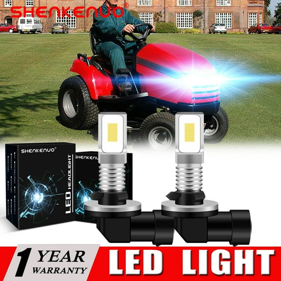 SHENKENUO 2X LED light for Massey Simplicity 2924D 2923 2920LC 2920H Legacy 1717649SM,8000K Ice Blue,Pack of 2,C47