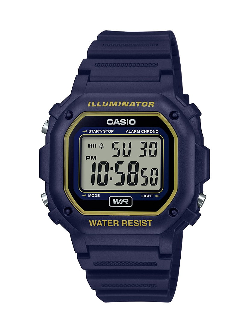 Casio Men's Digital Illuminator Sport Watch, Navy Resin F108WH-2A2 - Walmart.com