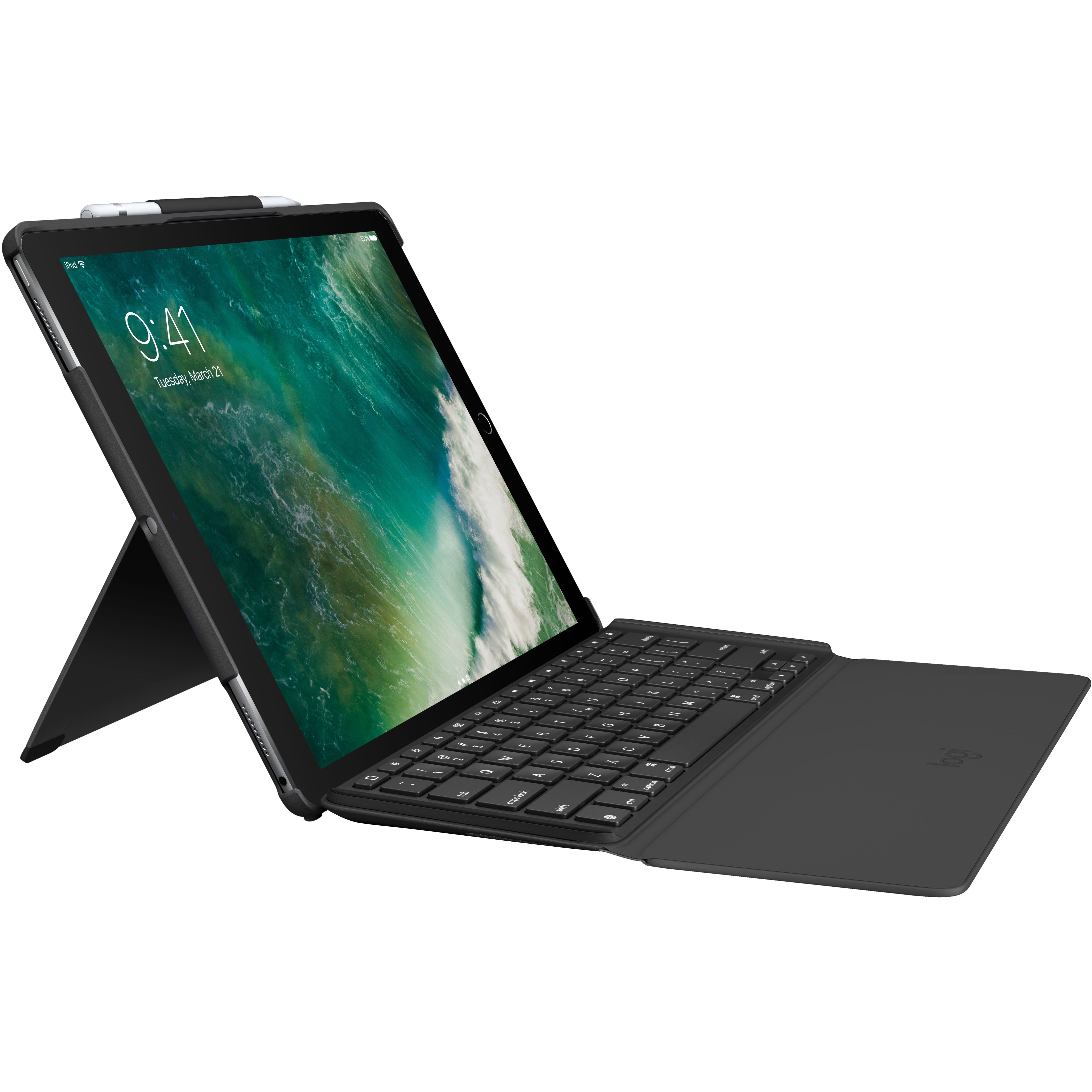 Keyboard/Cover Case (Folio) for 12.9" Apple iPad Pro, Black Walmart.com