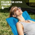 thumbnail image 2 of BOSSIN Portable Oversized Rocking Camping Chair for Adults,Outdoor Folding Chair with Storage Bag & Cup Holder, 2 of 7