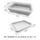 thumbnail image 2 of Caja de arena plegable para gatos Chuyouan para gatito, color gris, 2 of 7