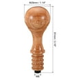 thumbnail image 2 of Uxcell Wax Seal Stamp Handle Only Wooden Handle Replacement Sealing Stamp Handles Style 13, Brown, 2 of 6