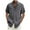 Dark Gray, variant on WREESH Men's Summer Casual Button Down Dress Cotton Linen T-Shirt Solid Short Sleeve Stand Collar Shirt Tops Blue
