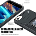 thumbnail image 5 of Estuche para iPhone SE Estuche de protección contra caídas de grado militar, Estuches protectores para teléfono a prueba de golpes, con anillo de montaje para automóvil Estuche con soporte, 5 of 5